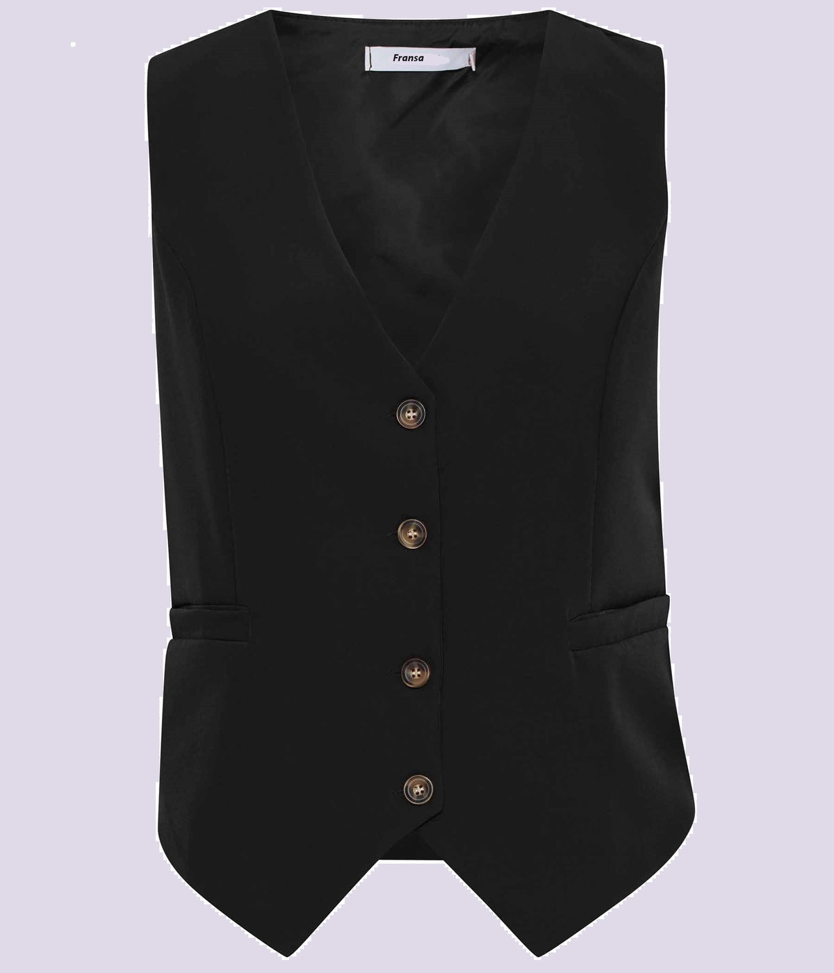 FRANSA ZOLINA VEST IN BLACK