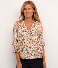 KAFFE JOHANNA BLUSE I PINK