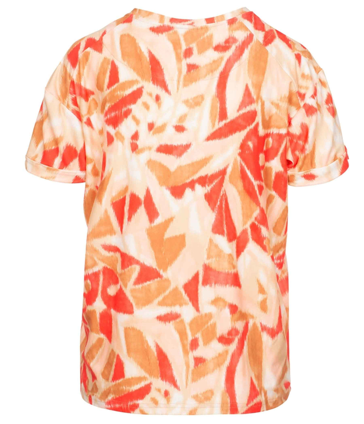 LUXZUZ ONE-TWO KARIN T-SHIRT I HOT CORAL