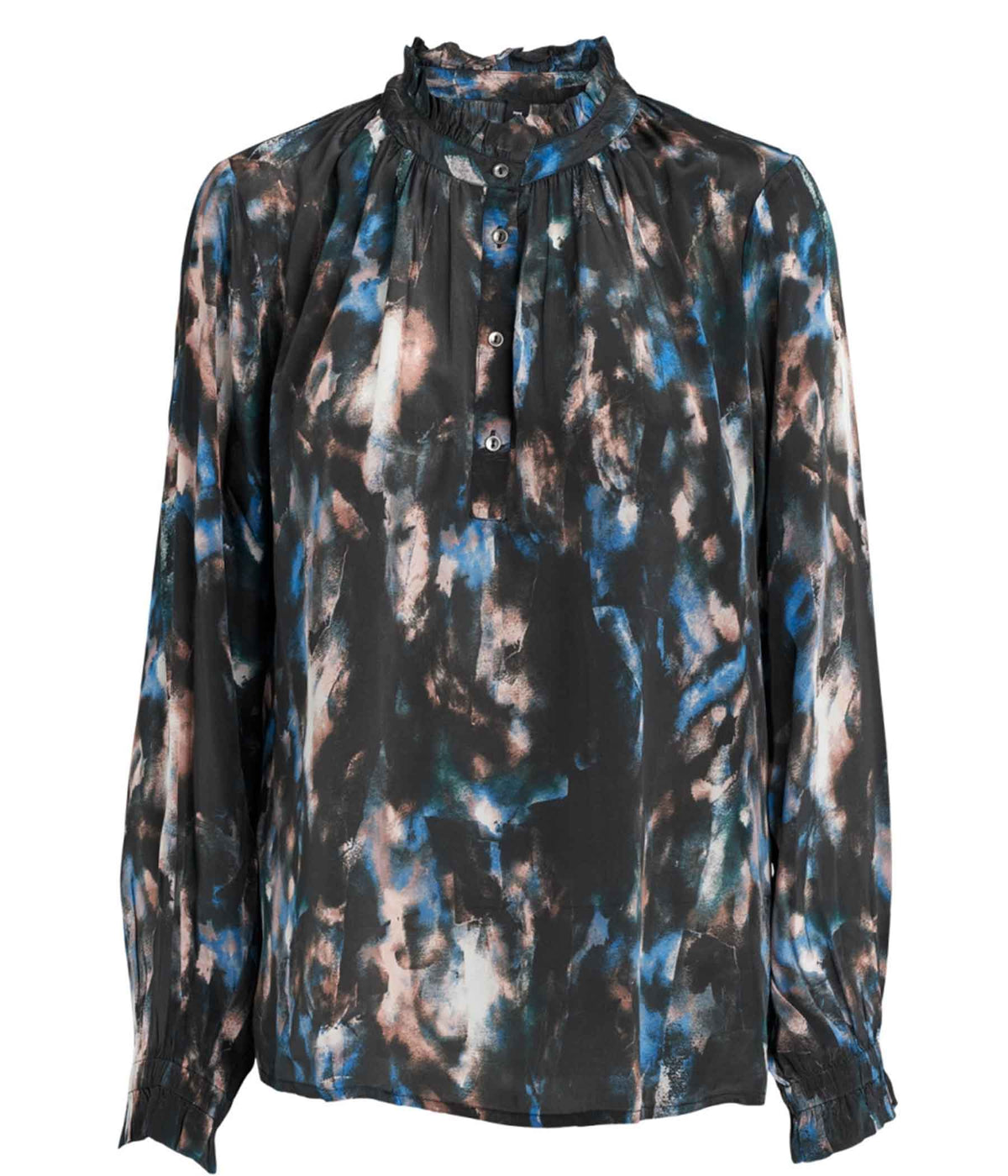 PREPAIR AGNES BLOUSE IN BLACK AND BLUE