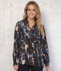 PREPAIR AGNES BLOUSE IN BLACK AND BLUE