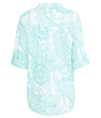 SORBET GABY BLOUSE IN POOL BLUE