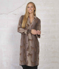 PREPAIR HELENA DRESS IN CAFFE LATTE.