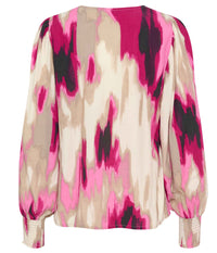 COFFEE ARONA BLOUSE IN PINK AND SAND
