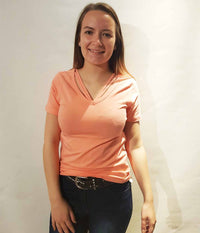 ZE-ZE BONITA T-SHIRT IN CORAL