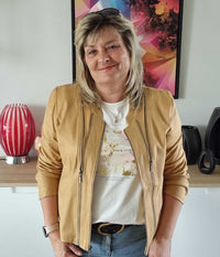 LUXZUZ ONE-TWO ATHENA JACKET IN CAMEL