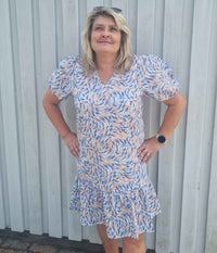 ONE-TWO NANETTE DRESS IN BLUE