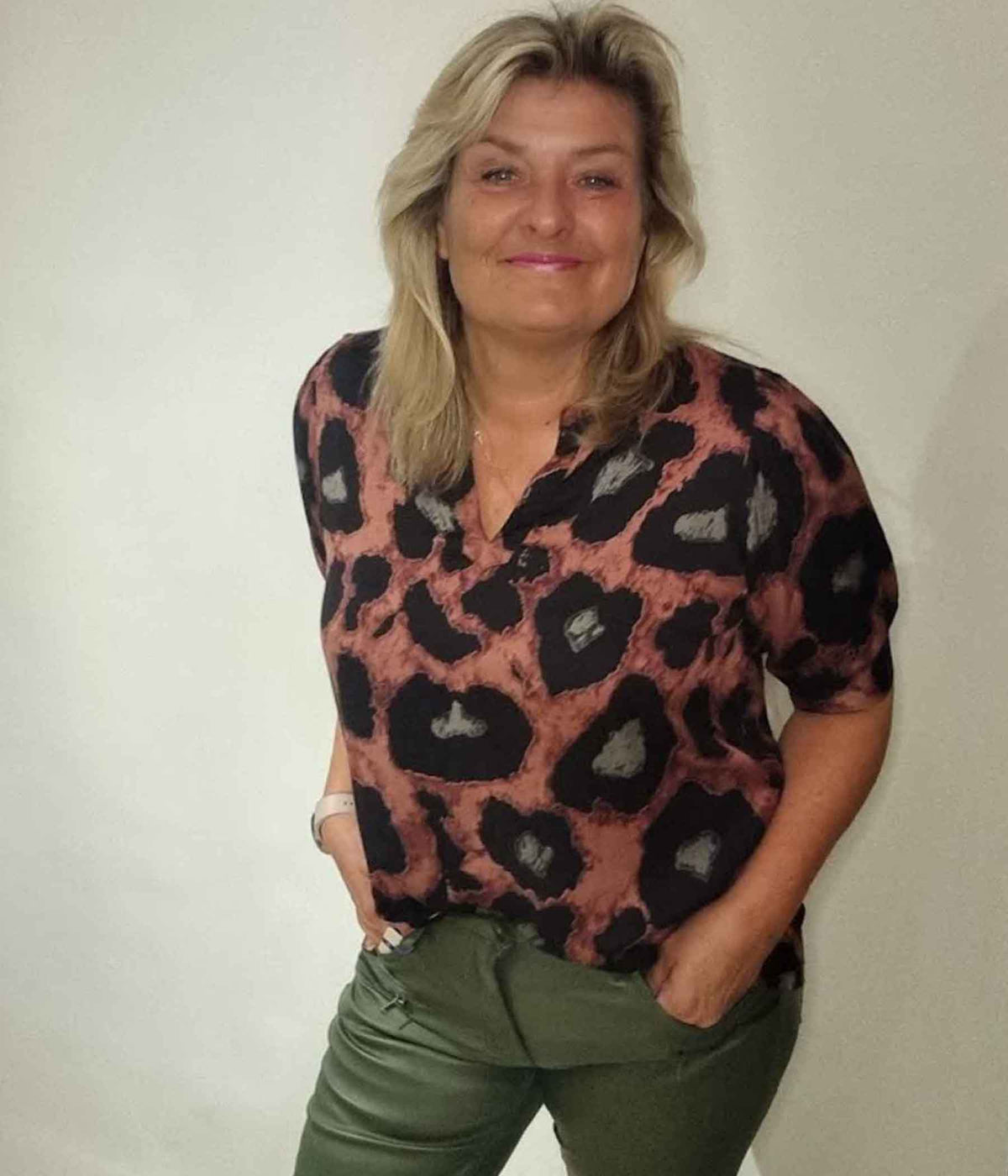 ZE-ZE ELLY BLOUSE IN BROWN