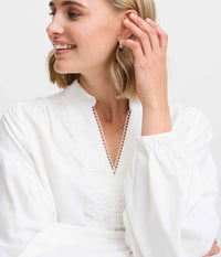 FRANSA VIGGA BLOUSE IN WHITE