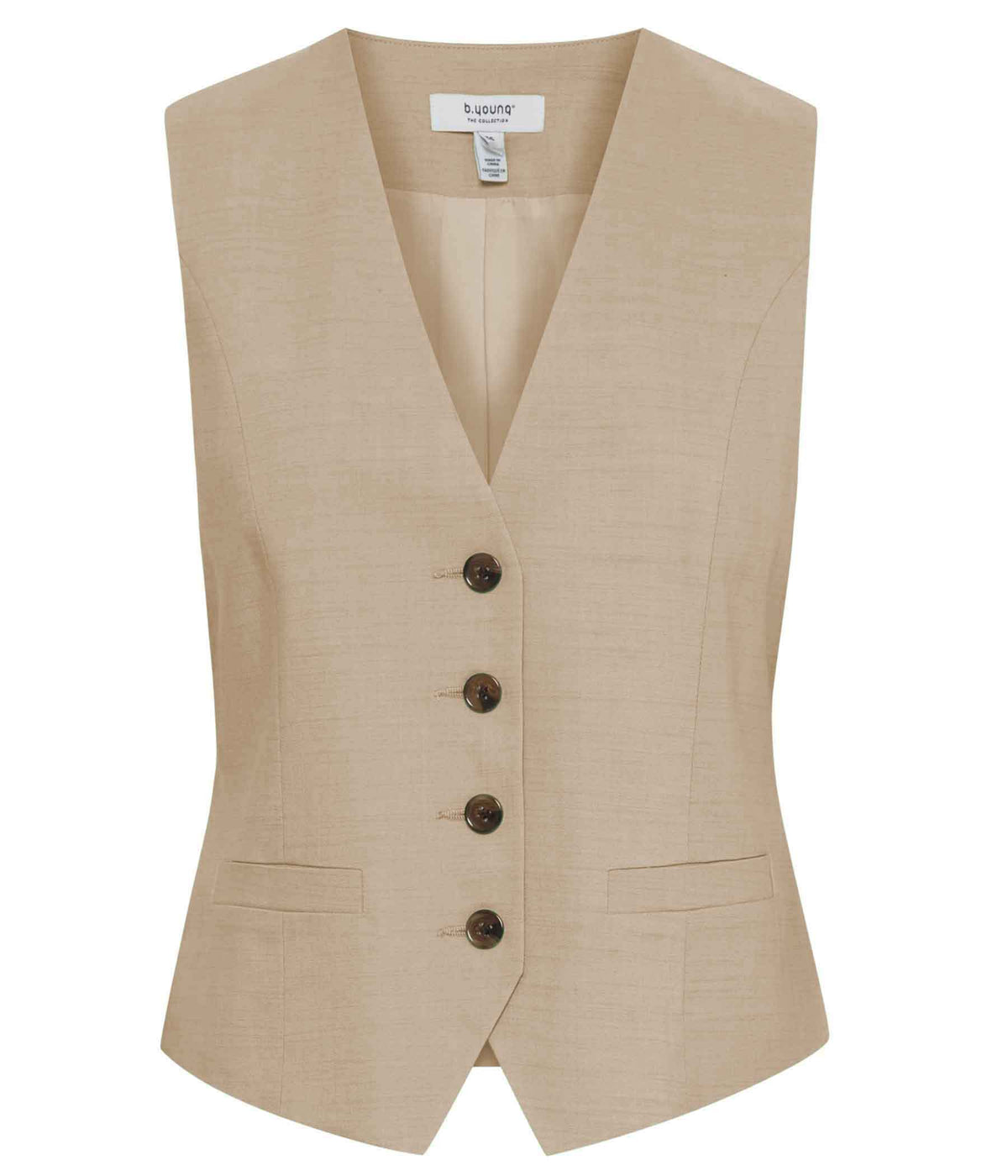 B.YOUNG DETINA VEST IN SAND