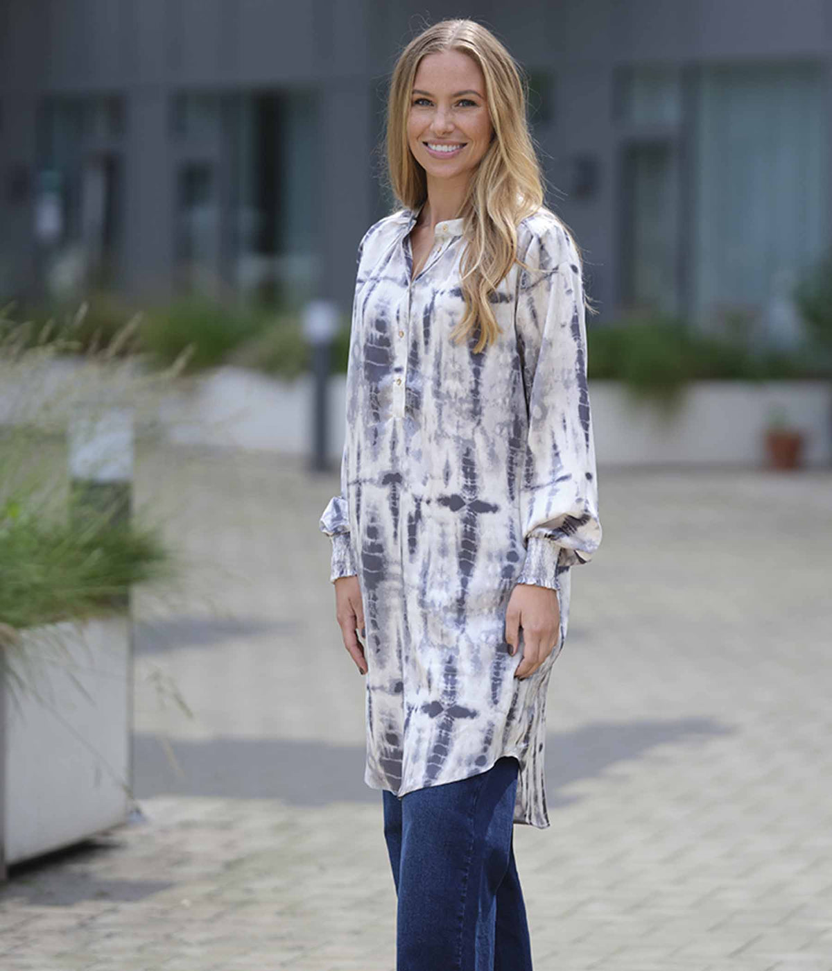 PREPAIR TABITTA DRESS IN BLUE GRAY