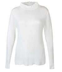ZE-ZE NORMA HIGH NECK KNIT IN CREAM