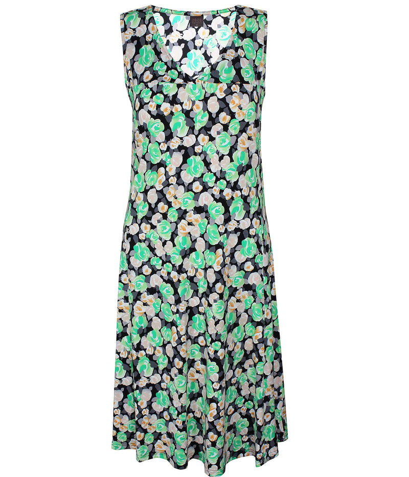 ZE-ZE TIKA DRESS IN BLACK AND GREEN