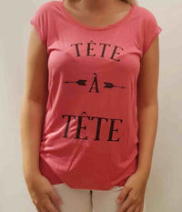 KAFFE TOP I PINK