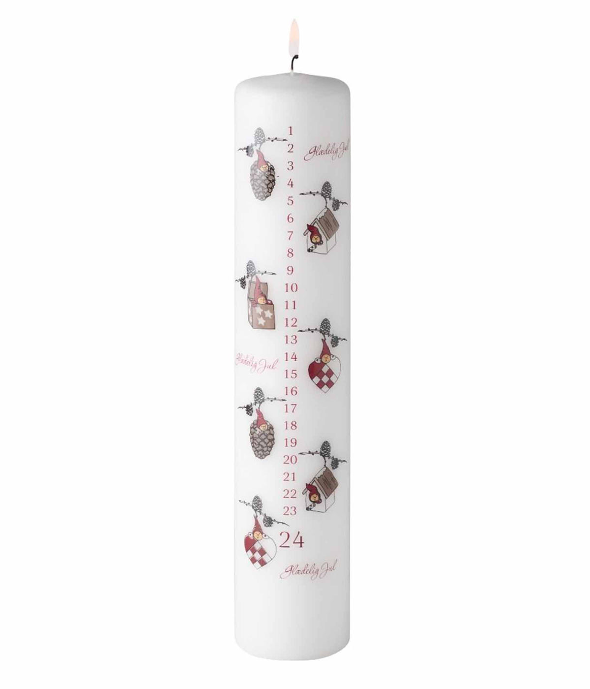 KLARBORG CALENDAR LIGHT NISSERIKKER WHITE - 2022