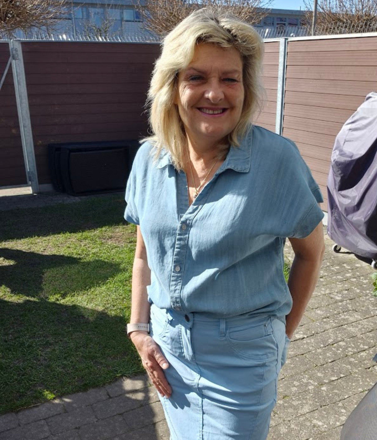 B.YOUNG LANA SHIRT IN LIGHT DENIM BLUE