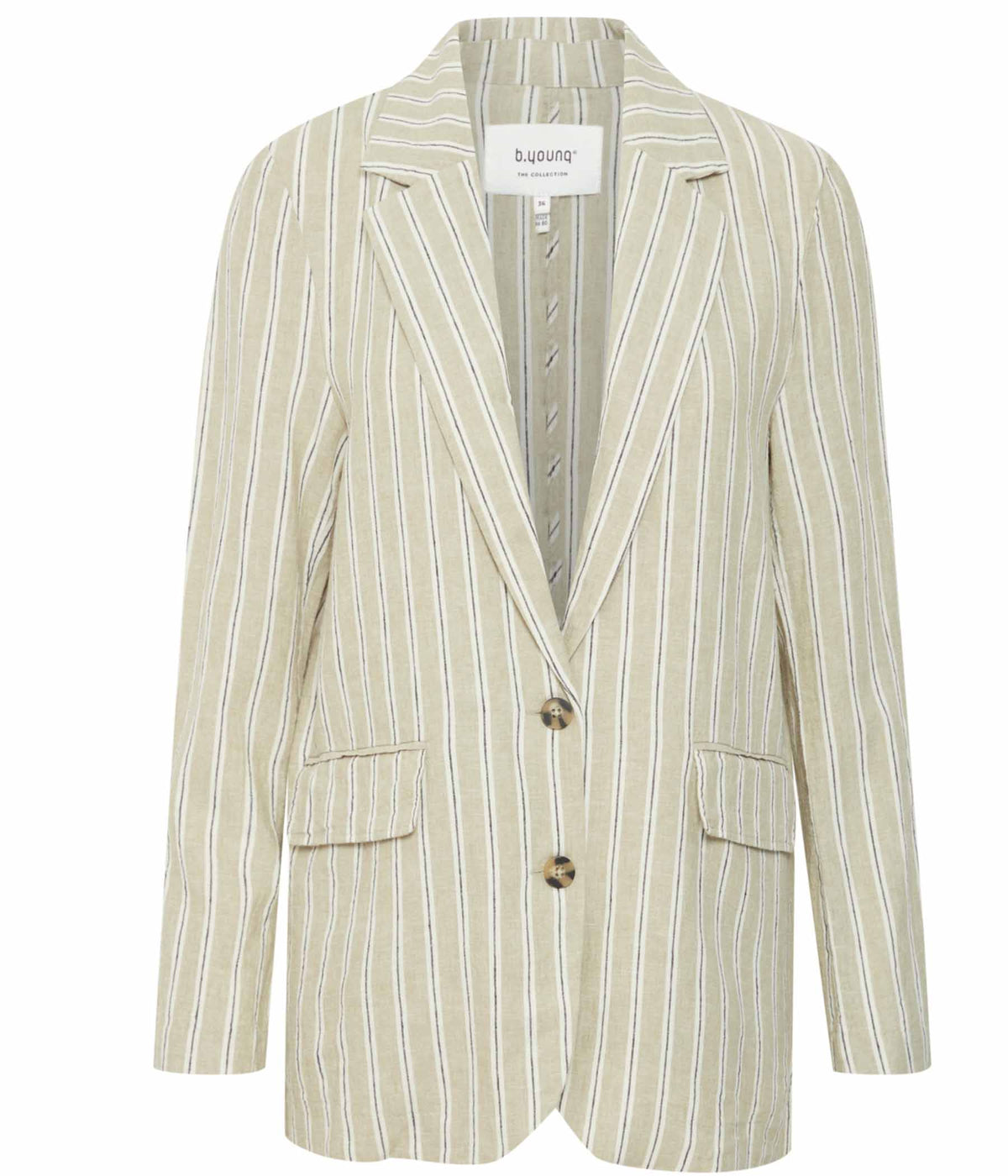 B.YOUNG FALAKKA BLAZER I STRIBET SAND