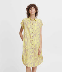 B.YOUNG FALAKKA DRESS IN LIME AND SAND