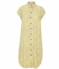 B.YOUNG FALAKKA DRESS IN LIME AND SAND