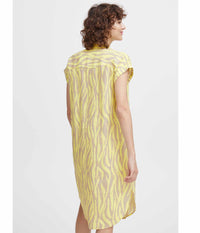 B.YOUNG FALAKKA DRESS IN LIME AND SAND
