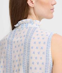 B.YOUNG SHIRT TOP IN LIME WHITE AND BLUE