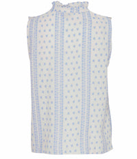 B.YOUNG SHIRT TOP IN LIME WHITE AND BLUE