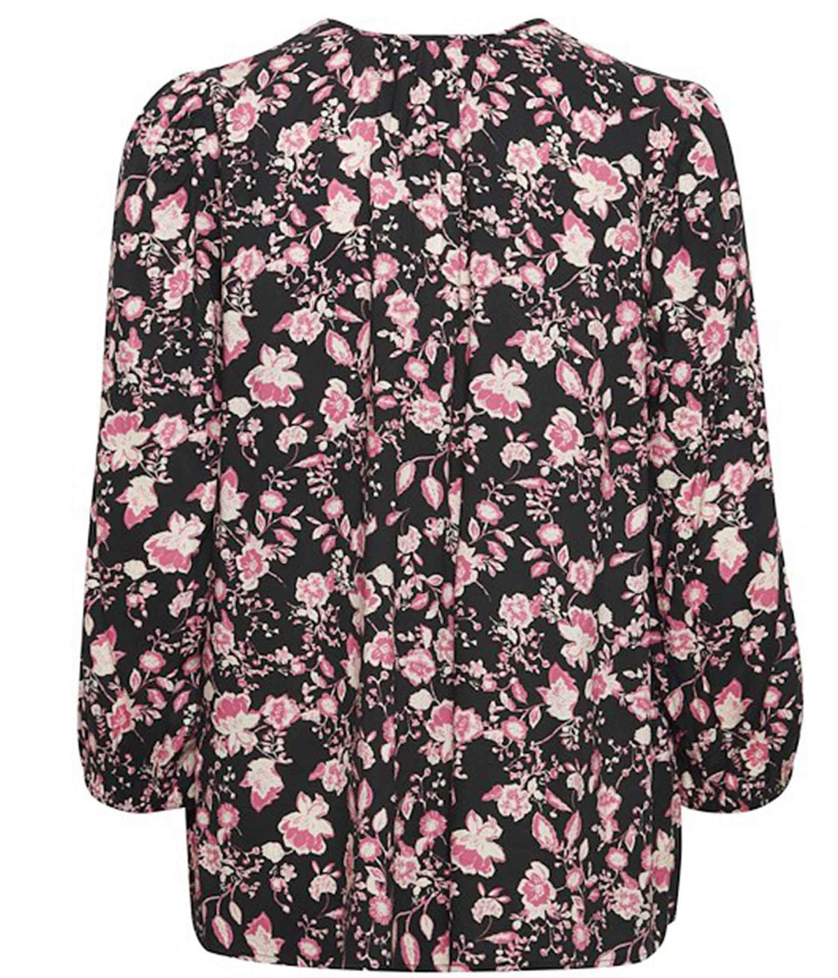 B.YOUNG JOSA BLOUSE IN BLACK AND PINK