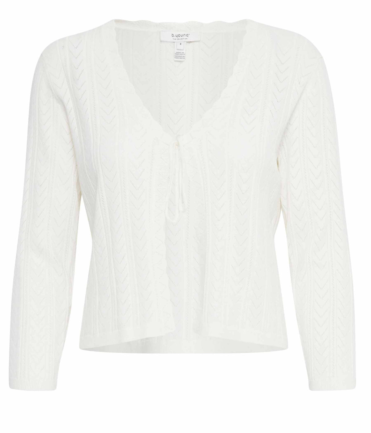 B.YOUNG MANJA BOLERO IN LIME WHITE