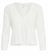 B.YOUNG MANJA BOLERO IN LIME WHITE