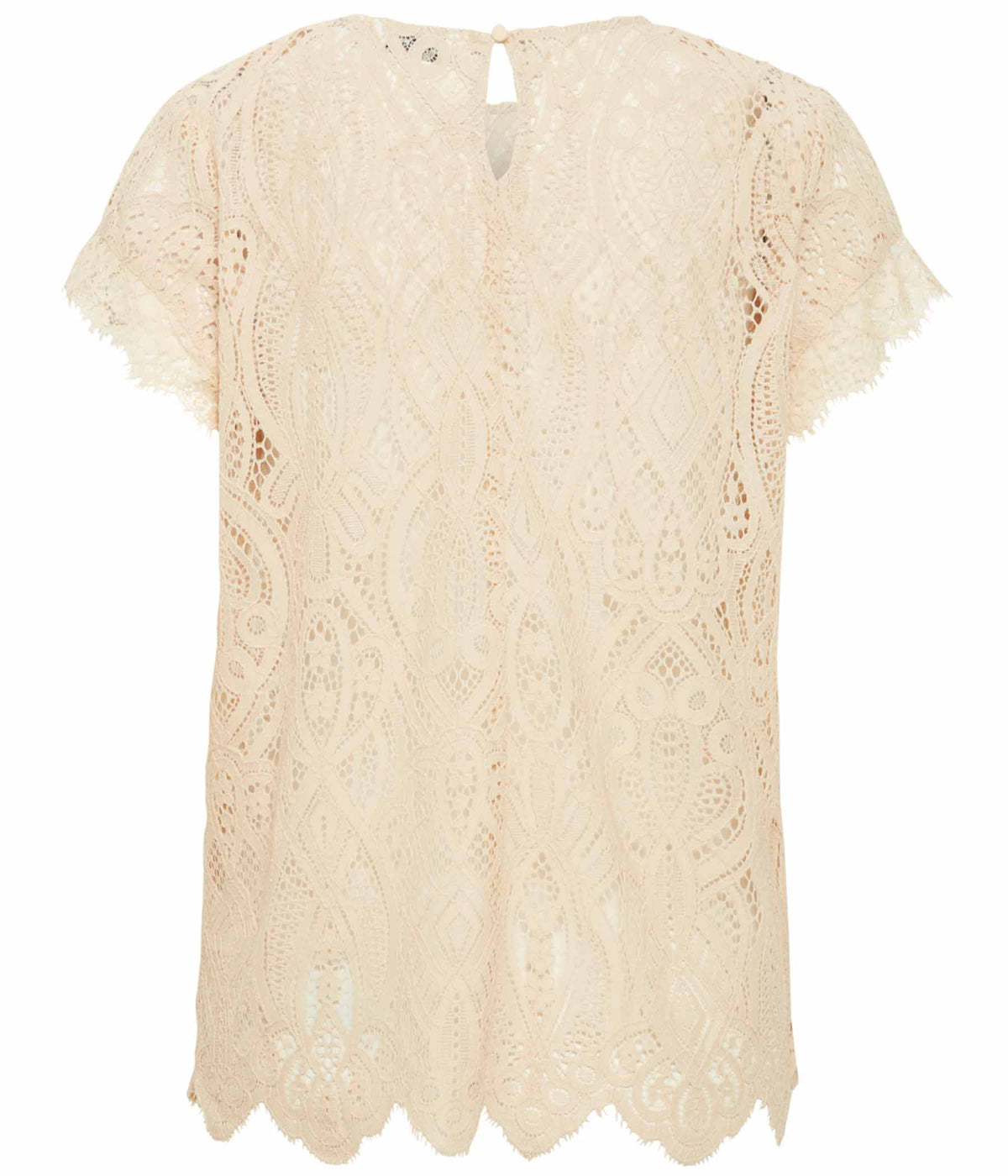 B.YOUNG FALACE LACE BLOUSE IN SAND