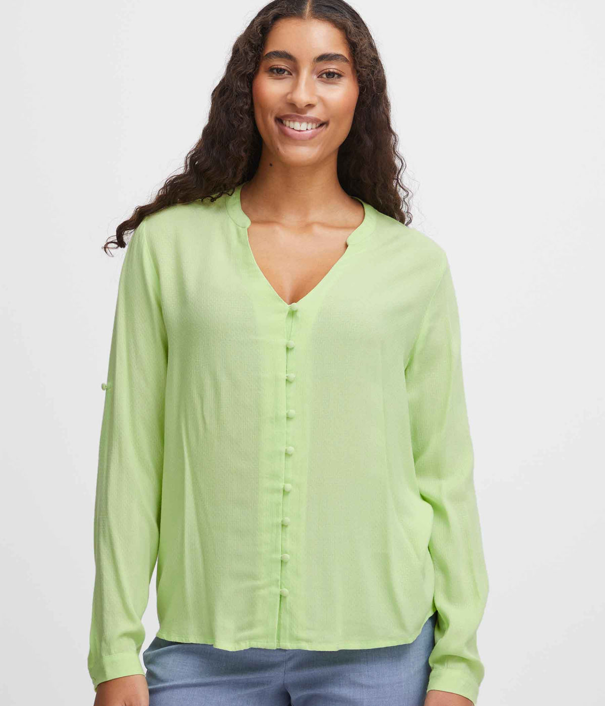 B.YOUNG SHIRT IN LIME GREEN
