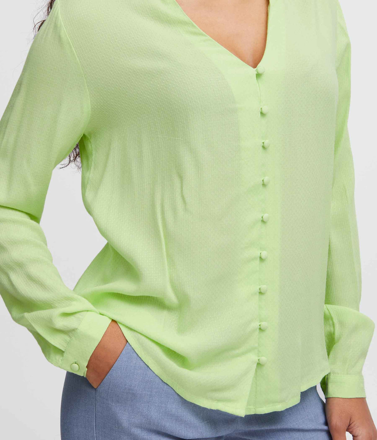 B.YOUNG SHIRT IN LIME GREEN