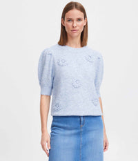 B.YOUNG MARLOTTE KNITTING IN LIGHT BLUE