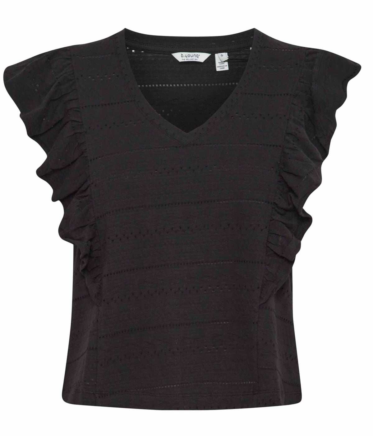 B.YOUNG PIERI T-SHIRT IN BLACK 