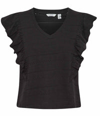 B.YOUNG PIERI T-SHIRT IN BLACK 
