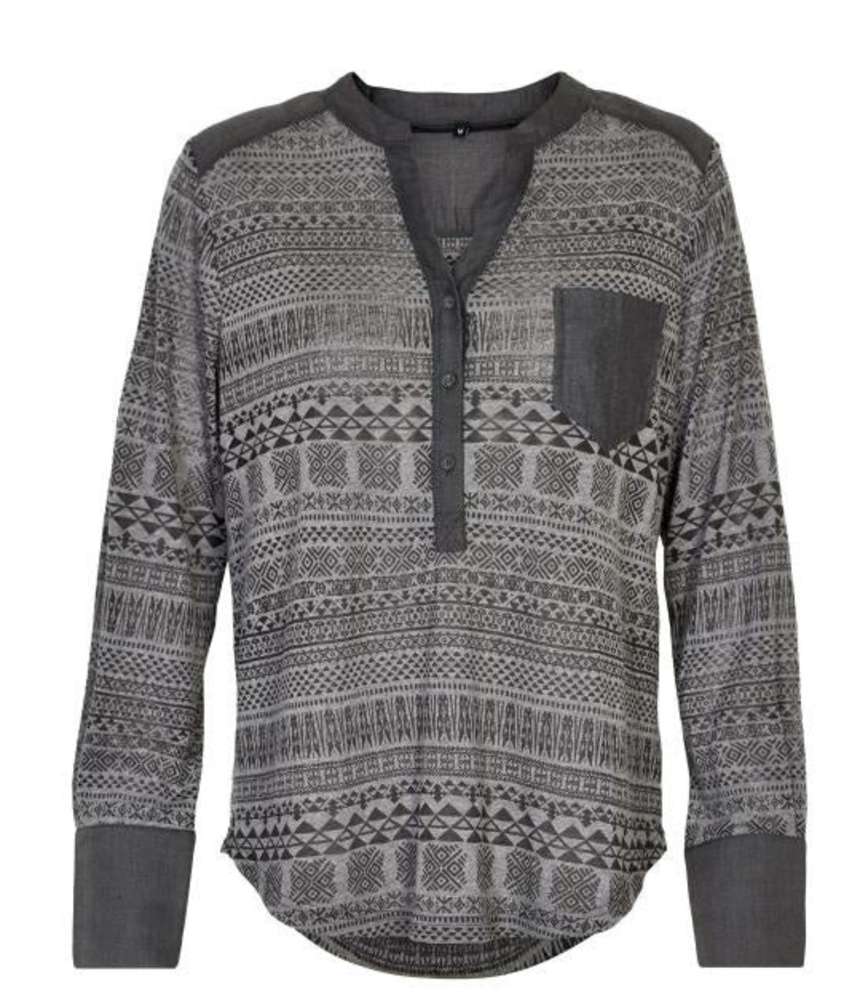 CREAM KIMMI BLUSE I GRÅ