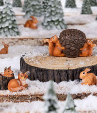 MOTHER SQUIRREL WITH CHILDREN -