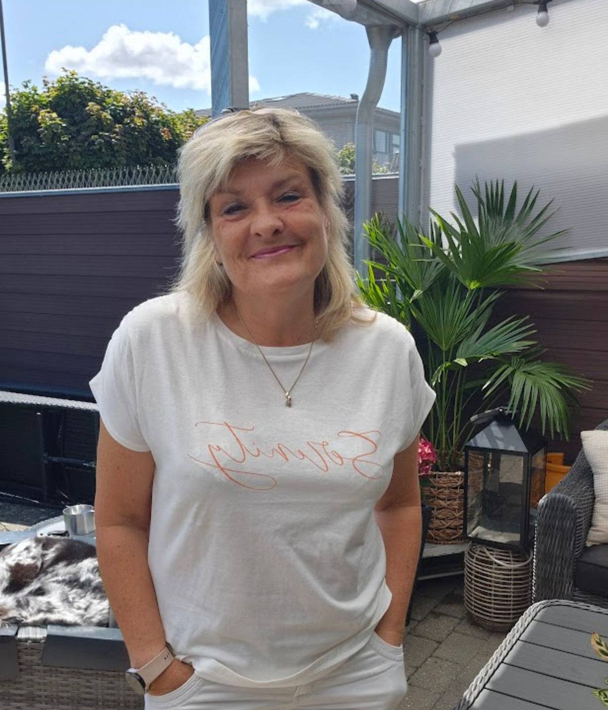 FRANSA MATI T-SHIRT IN WHITE
