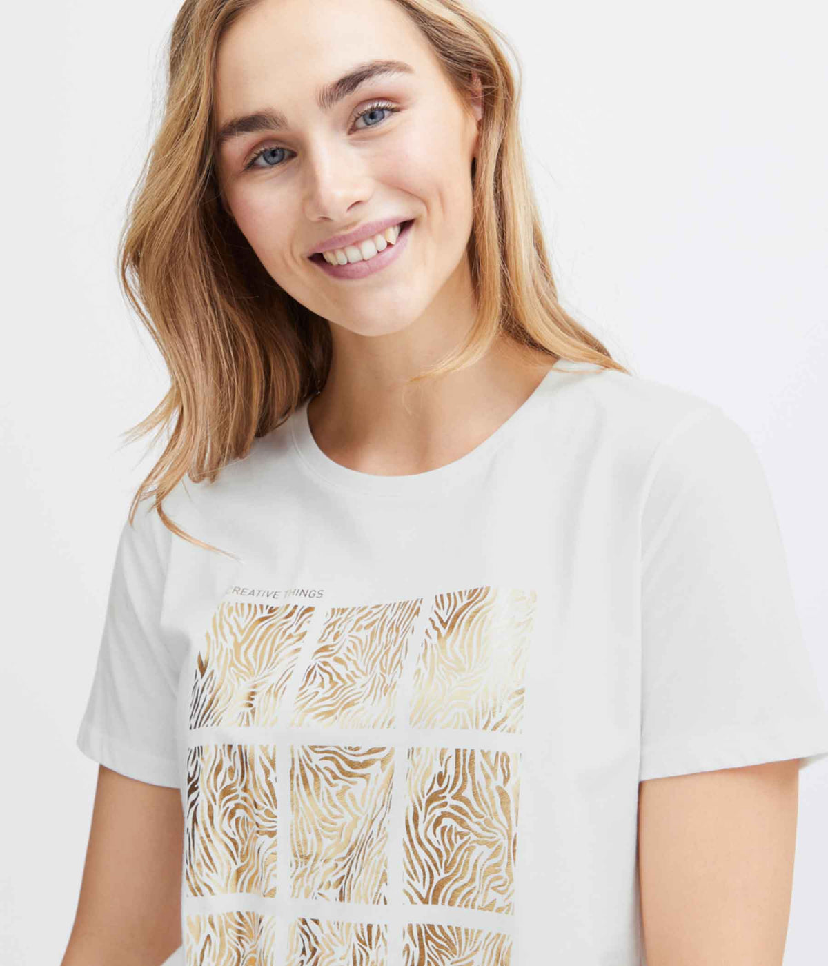 FRANSA OTTILIE T-SHIRT I HVID