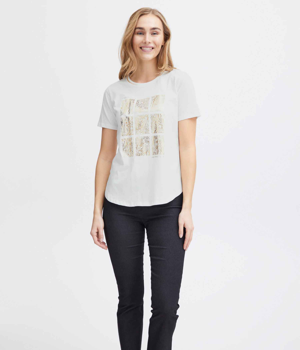 FRANSA OTTILIE T-SHIRT I HVID