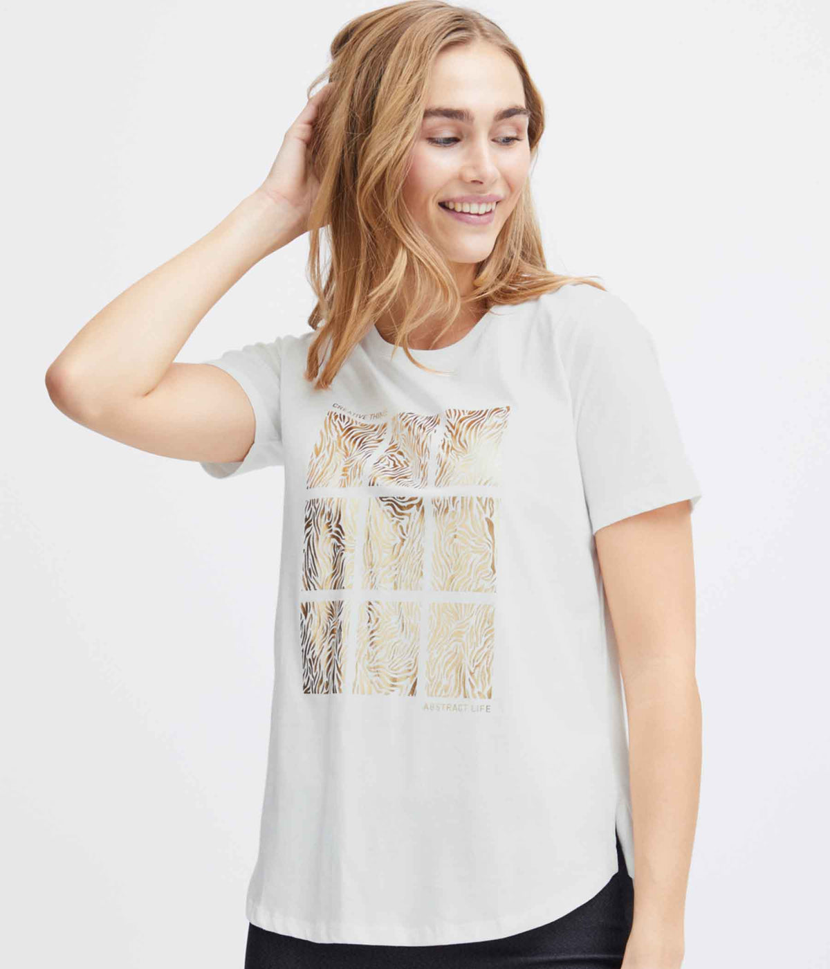 FRANSA OTTILIE T-SHIRT I HVID