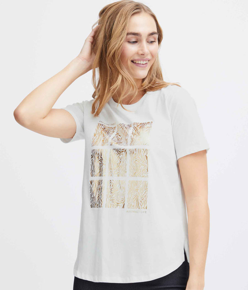 FRANSA OTTILIE T-SHIRT I HVID