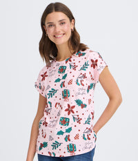 FRANSA SEEN JULE T-SHIRT I ICY PINK