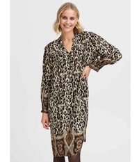 FRANCE XILLIE DRESS IN LEOPARD PRINT