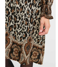 FRANCE XILLIE DRESS IN LEOPARD PRINT