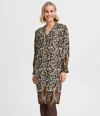FRANCE XILLIE DRESS IN LEOPARD PRINT