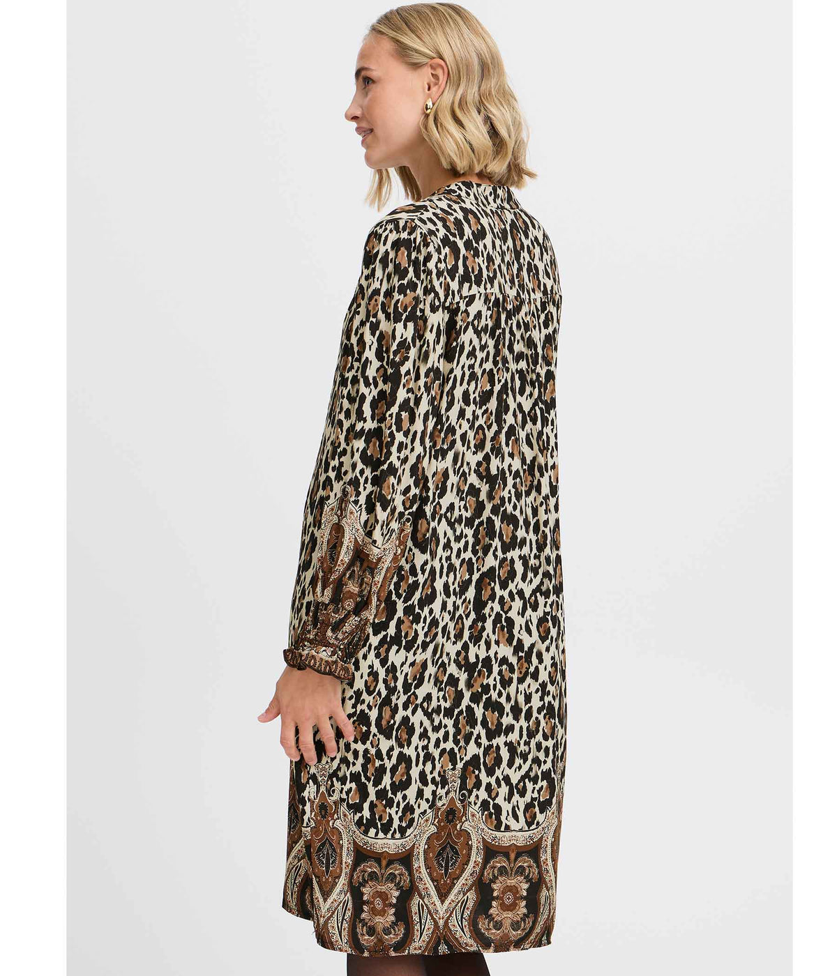 FRANCE XILLIE DRESS IN LEOPARD PRINT