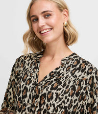 FRANCE XILLIE DRESS IN LEOPARD PRINT