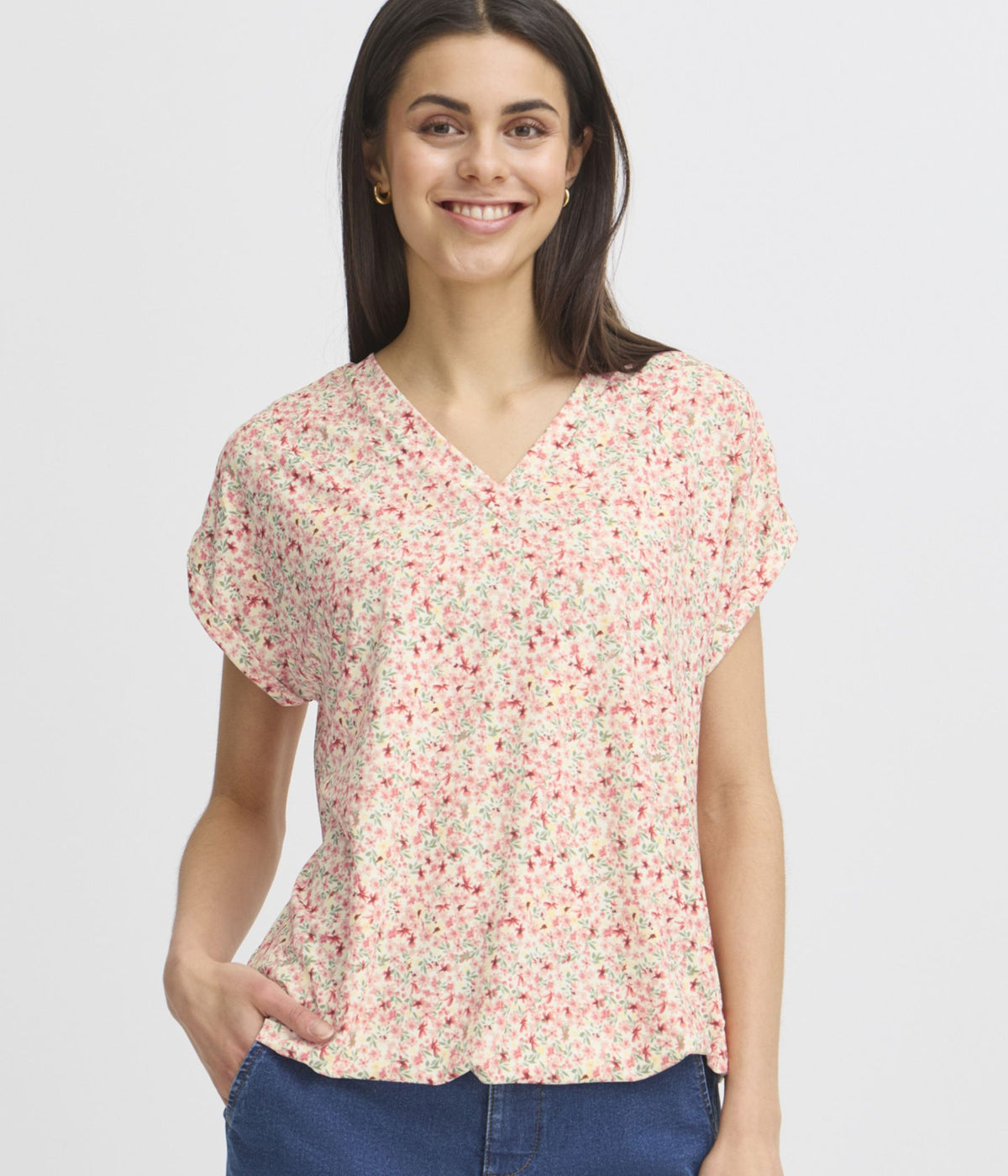 FRANSA TEE T-SHIRT I ROSA