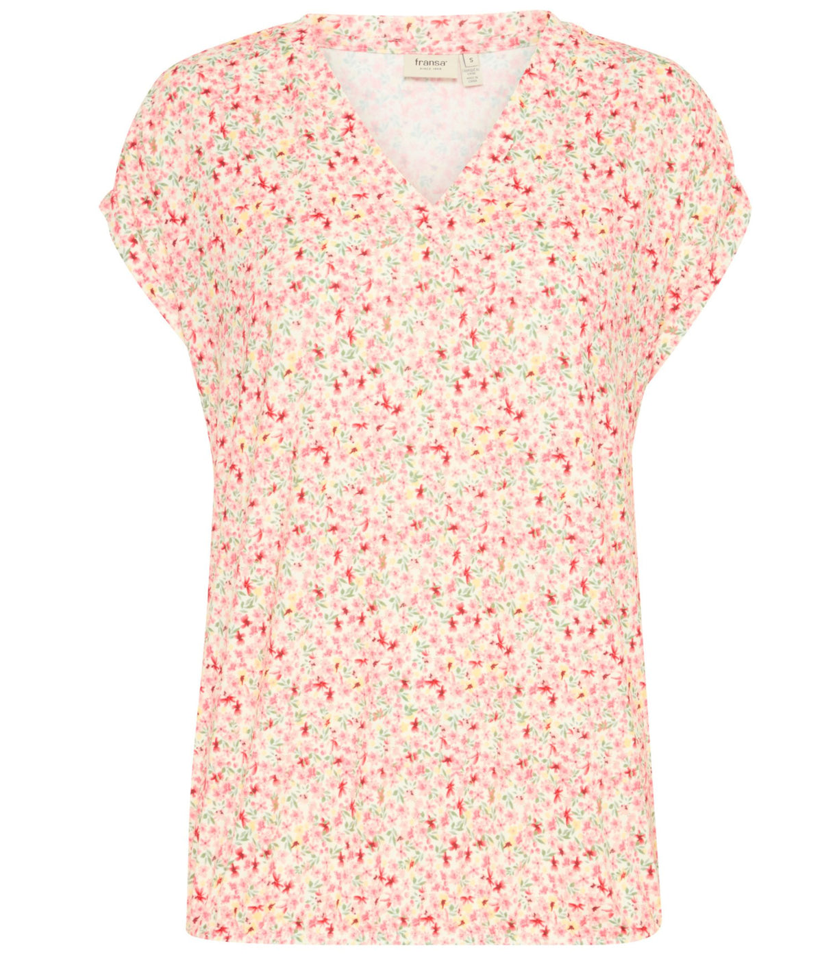 FRANSA TEE T-SHIRT I ROSA